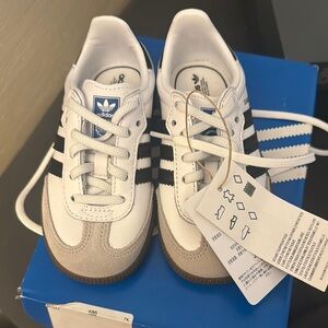 Adidas White and Black Sneakers Classic Design